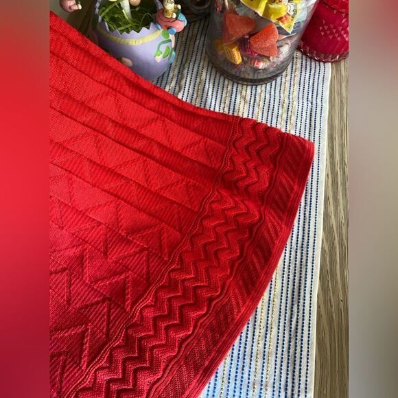 M Missoni Womens  Size 42 US 6 Sleeveless Sheath Knit Dress V Neck Red - Picture 10 of 16